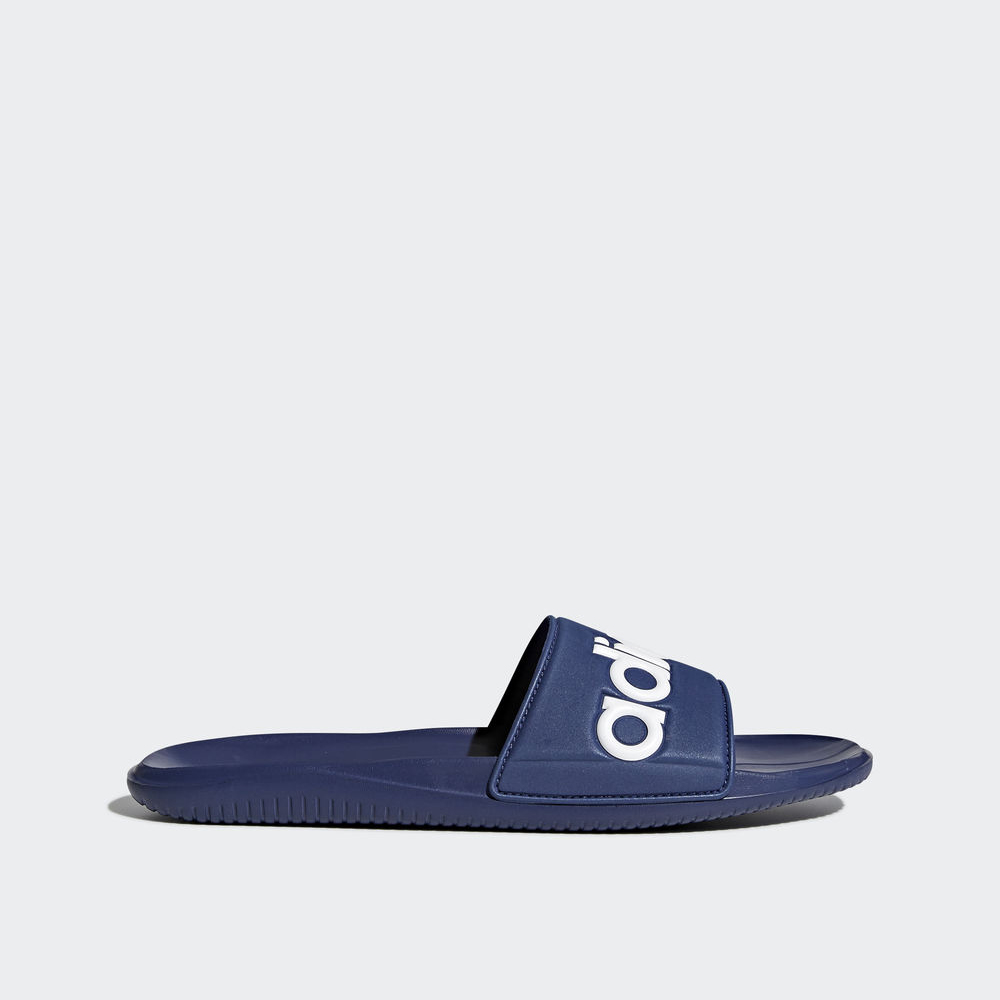 Adidas Carozoon Logo Slides - παντοφλες ανδρικα - Ασπρα,Μέγεθος: EU 36 – 54 2/3 (950QUSFN)